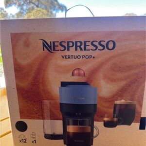 NWT Nespresso Vertuo Pop+ Coffee Machine - Blue